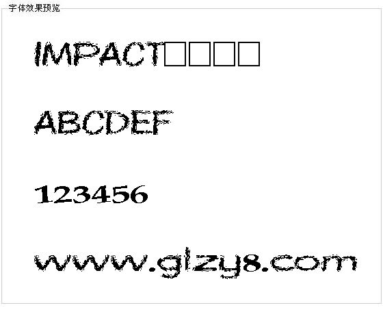 IMPACT字体下载