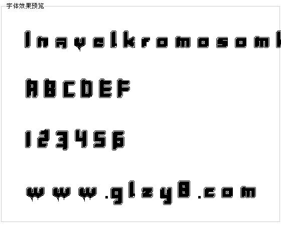 Inavelkromosomkalas字体