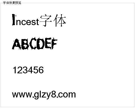 Incest字体