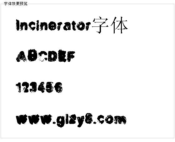 Incinerator字体