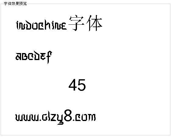 Indochine字体