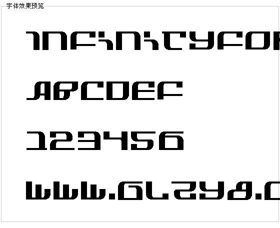 Infinityformula字体