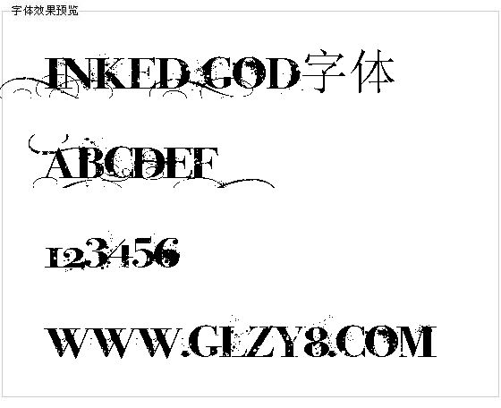 iNked God字体