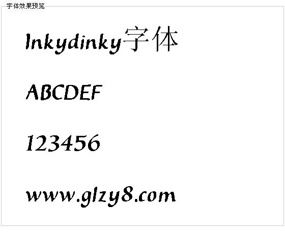 Inkydinky字体