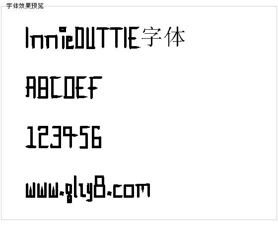 InnieOUTTIE字体