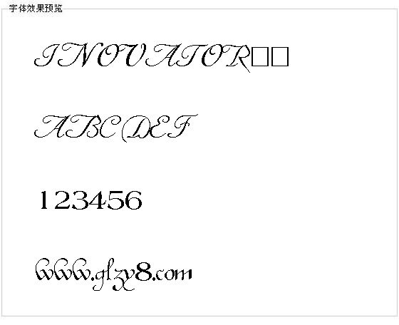 INOVATOR字体