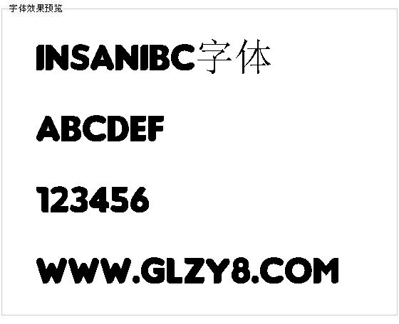 Insanibc字体