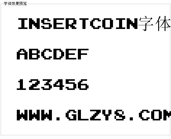 Insertcoin字体