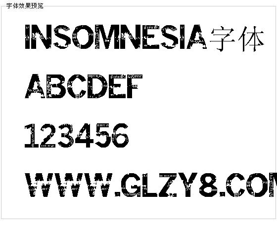 insomnesia字体