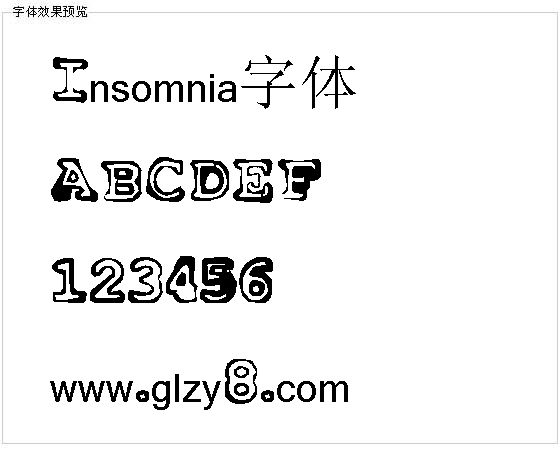 Insomnia字体