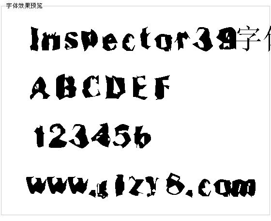 Inspector39字体