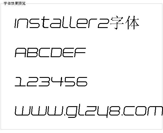 Installer2字体