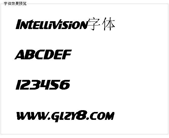 Intellivision字体