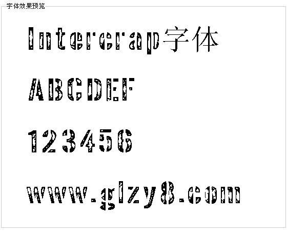 Intercrap字体