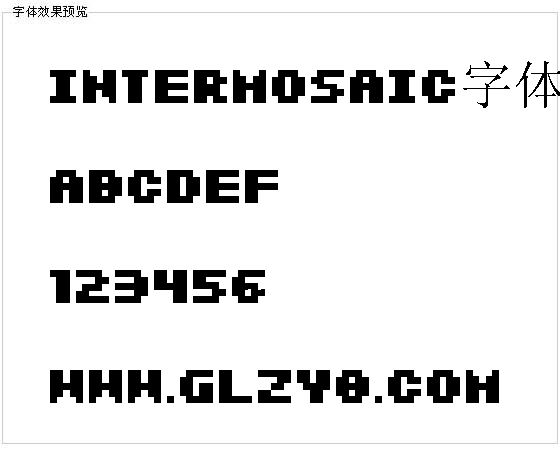 Intermosaic字体