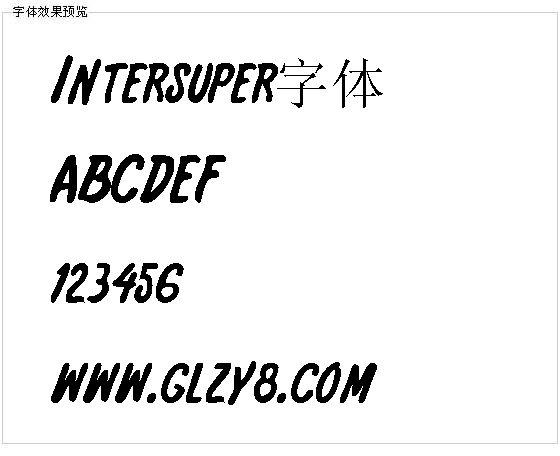 Intersuper字体