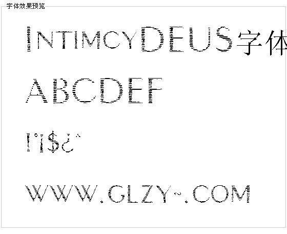 IntimcyDEUS字体