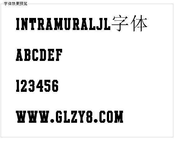 Intramuraljl字体