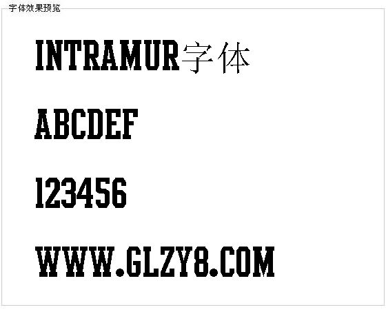 Intramur字体