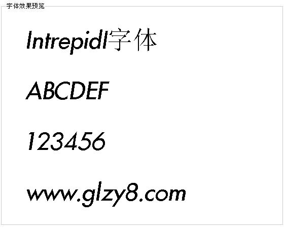 IntrepidI字体