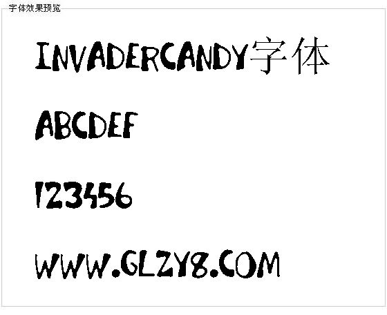 Invadercandy字体