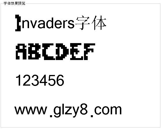 Invaders字体