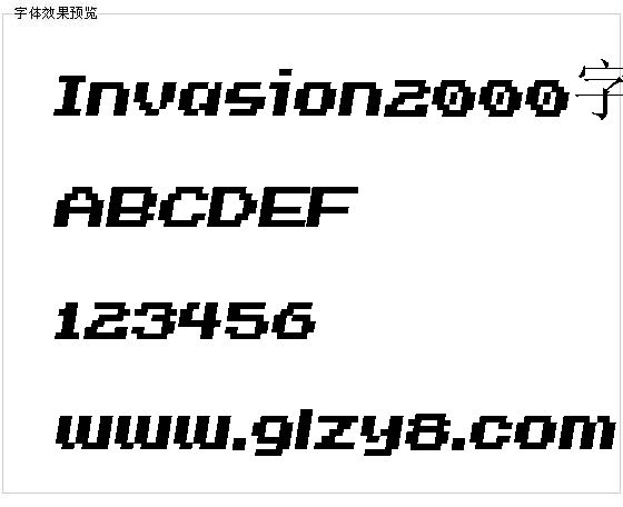 Invasion2000字体