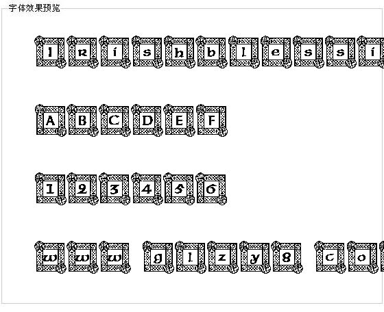 Irishblessing字体