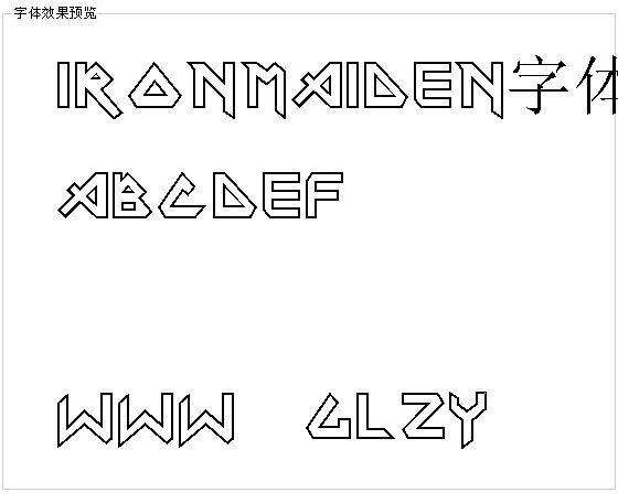 Ironmaiden字体下载