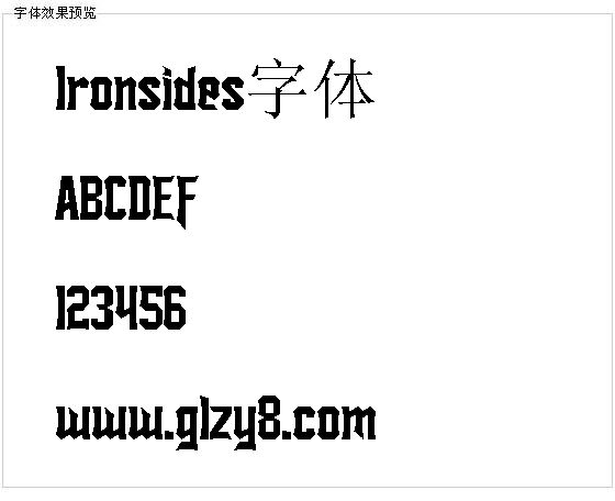 Ironsides字体