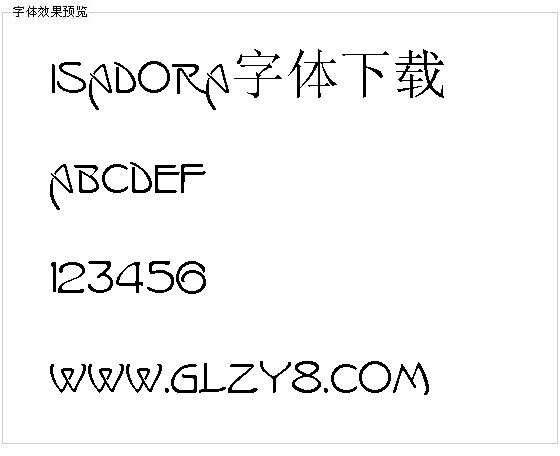 Isadora字体下载