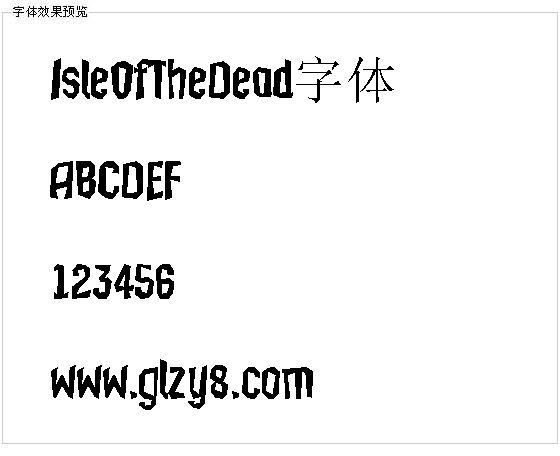 IsleOfTheDead字体