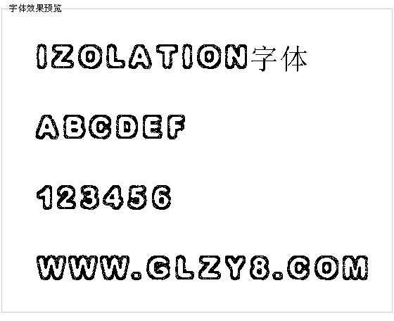 Izolation字体