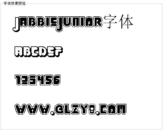 Jabbiejunior字体