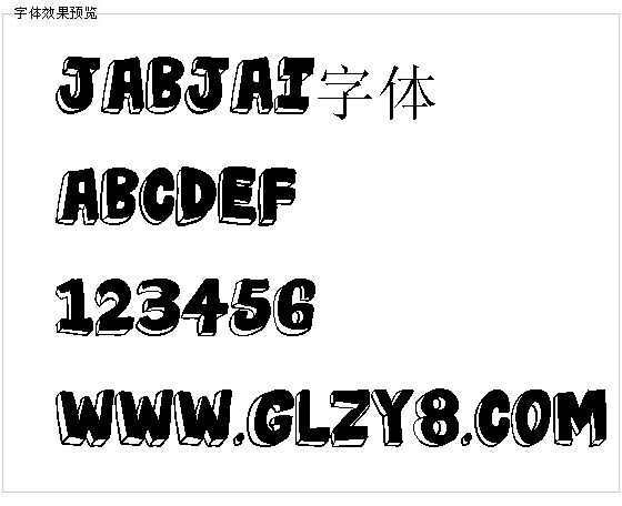 jabjai字体