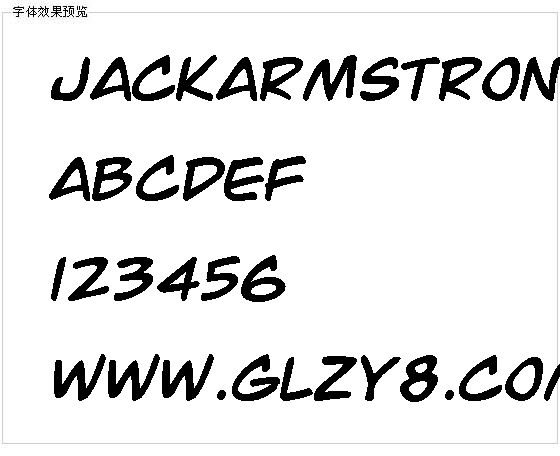 JackArmstrongItalic字体