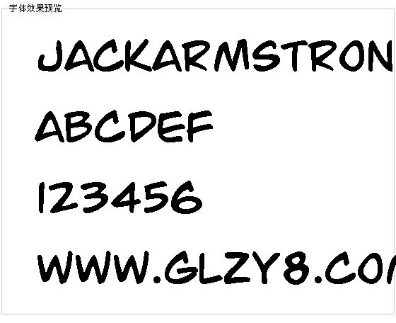 JackArmstrong字体