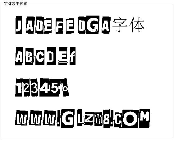 Jadefedga字体