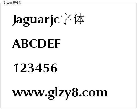 Jaguarjc字体