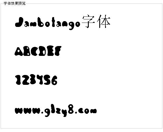 Jambotango字体