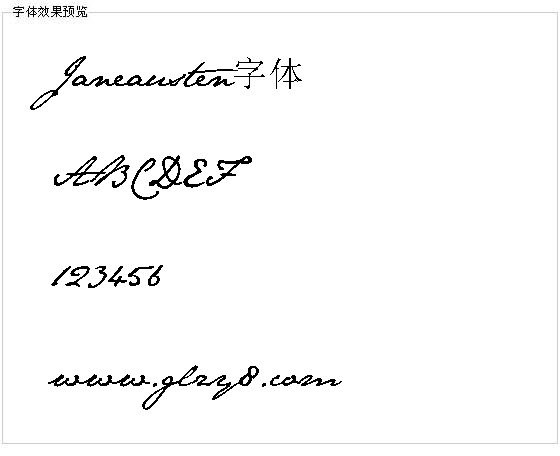 Janeausten字体