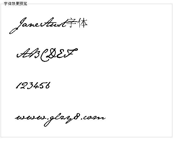 JaneAust字体