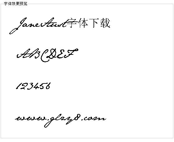 JaneAust字体下载