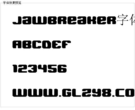 Jawbreaker字体