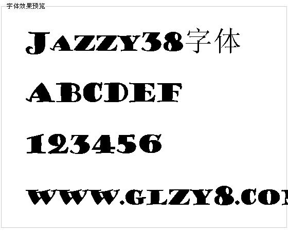 Jazzy38字体