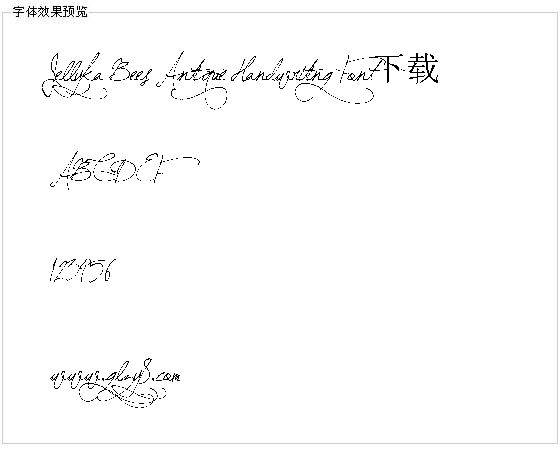 Jellyka Bees Antique Handwriting Font下载字体