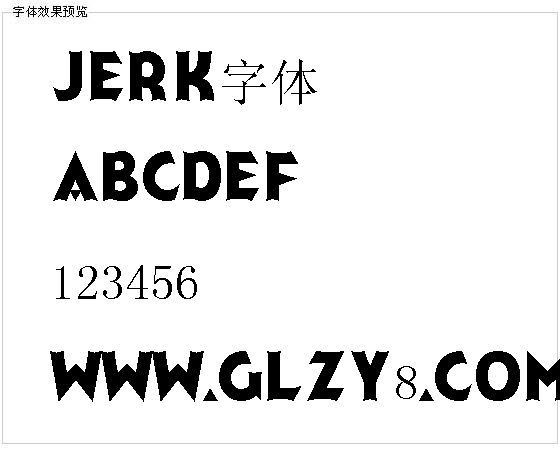 Jerk字体