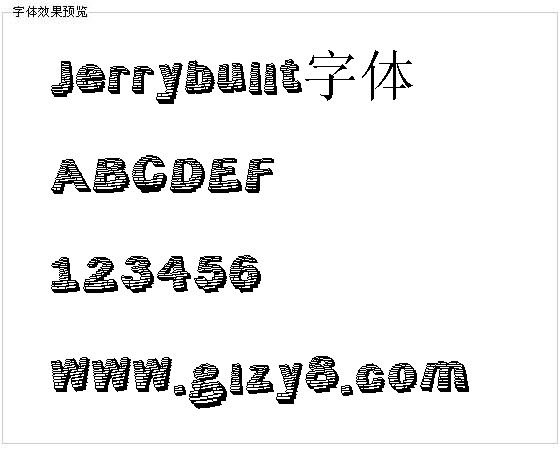 Jerrybuilt字体