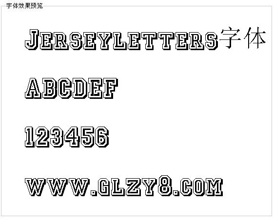 Jerseyletters字体