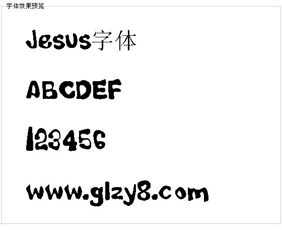 Jesus字体